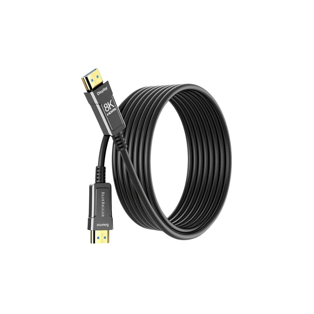 BlueRigger 8K HDMI 2.1 Fiber Optic Cable, Ultra HD, High Speed Cable/AOC Support (25ft to 325ft)