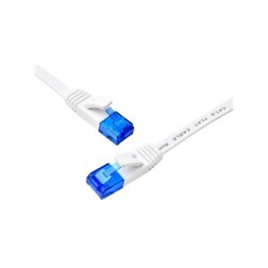 BlueRigger Cat 6 Ethernet Cable Flat Internet Network LAN Patch Cords – Solid Cat6 High Speed Computer Wire/Cable