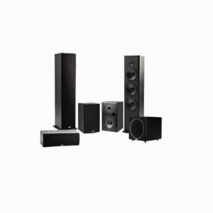 Polk Audio Fusion T- Series 5.1 Channel Home Theater Speaker Package with Polk PSW-10 Subwoofer