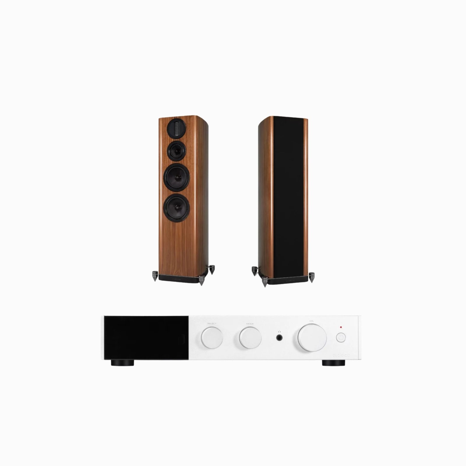 Wharfedale Aura 4 Floorstanding Speakers plus Audiolab 9000A