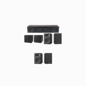 JBL Stage 240B Series 5.2 Channel- 5.2 Bookshelf Speaker Bundle Package (Includes Stage 240B, 245C, 200P)