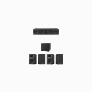 JBL Stage 250B Series 5.1 Channel- 5.1 Bookshelf Speaker Bundle Package (Includes Stage 250B, 245C, 200P)