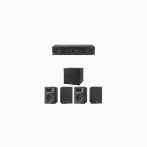 JBL Stage 240B Series 5.1 Channel- 5.1 Bookshelf Speaker Bundle Package (Includes Stage 240B, 245C, 200P)