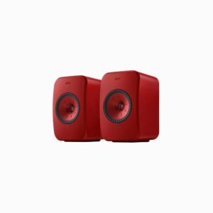KEF LSX II - Powered/Active Bookshelf Speaker (Pair) (Lava Red)