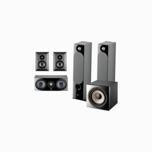 Focal Chora 5.1.2 Speaker Package with Built-In Dolby Atmos Modules and On-Wall Surround Speakers (Bundle Package) (Black)