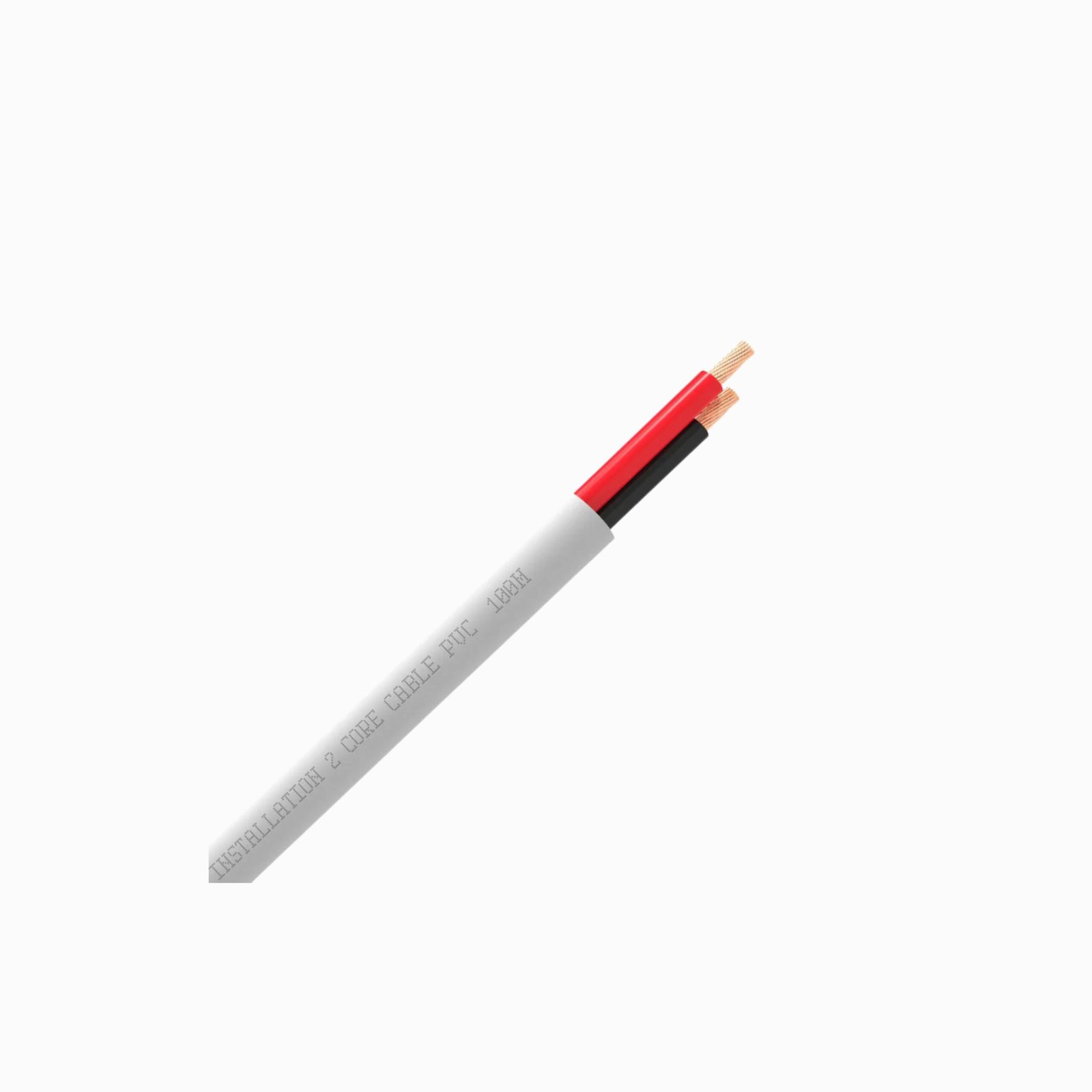 QED QX16/2 -2 Core Speaker Cable (White Colour Jacket)- 100 Meters Spool