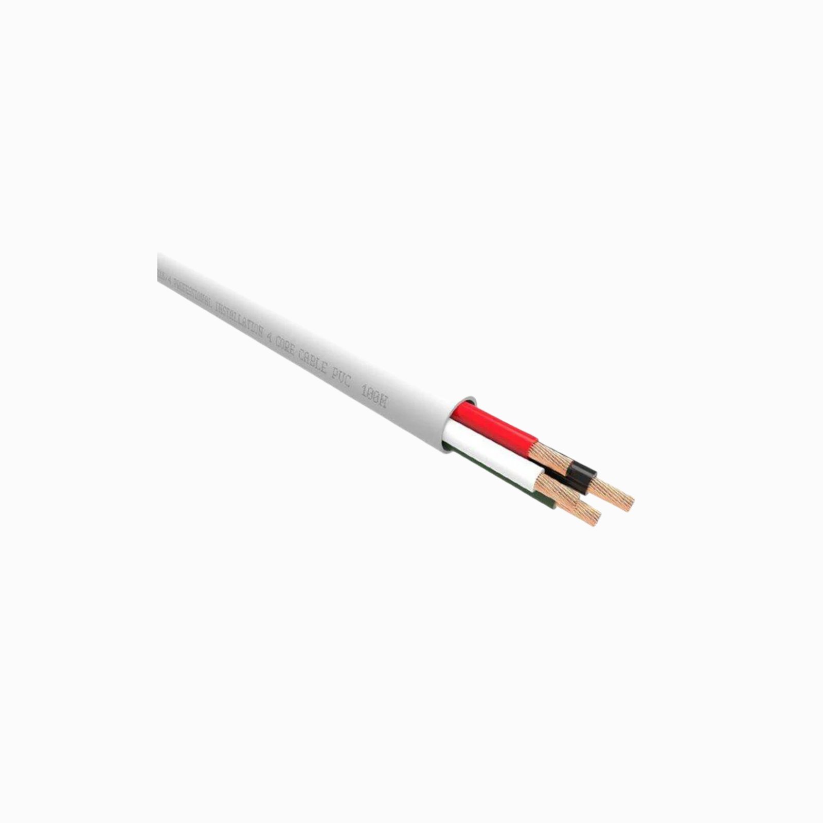 QED QX16/2 -2 Core Speaker Cable (White Colour Jacket)- 100 Meters Spool - Image 2