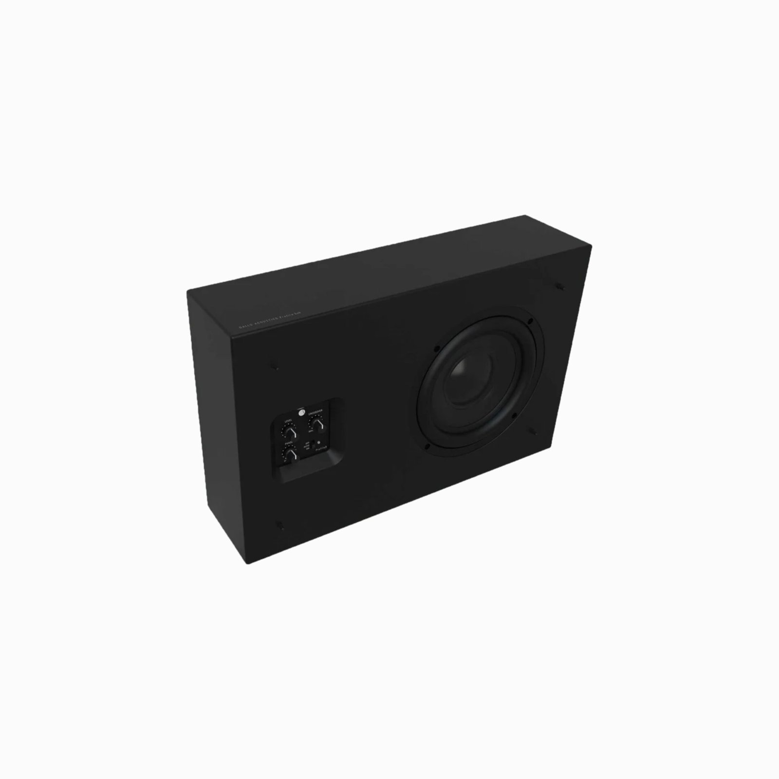 Gallo Acoustics Profile Subwoofer GPS150W/B Wall Mountable Subwoofer- Black/White - Image 3